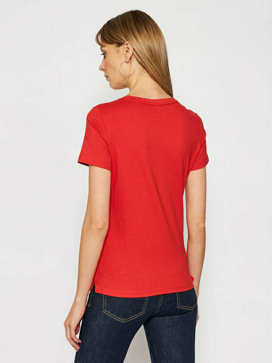 Guess Damen T-Shirt Rot