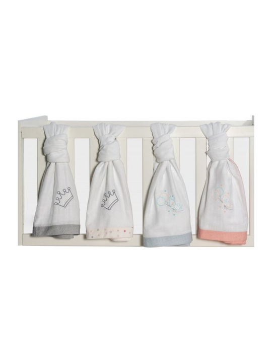abo Carrot Cotton Swaddle Wrap Pink 90x90cm.