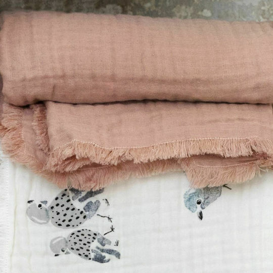 Elodie Details Soft Πάνα Αγκαλιάς Πικέ Καφέ 75x100εκ.
