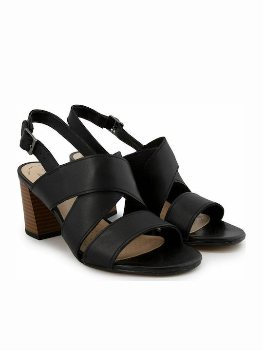 Jocelynne Bao Leder Sandalen Anatomisch Schwarz