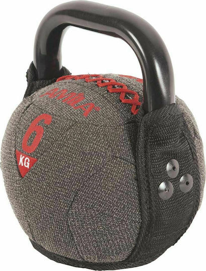 AMILA Kettlebell από PVC 6kg Γκρι