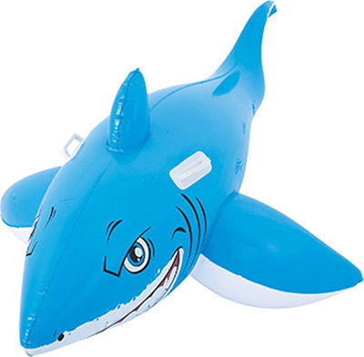 Shark Inflatable Ride On for the Sea with Handles Turquoise 183cm.