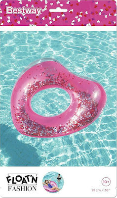 Bestway Kids' Swim Ring with Diameter 91cm. from 10 Years Old Pink 36141