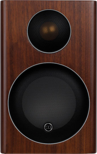 Monitor Audio Radius 90 Ζεύγος Ηχείων Hi-Fi Βιβλιοθήκης 75W 2 Δρόμων Π12.5xΒ14xΥ19.8εκ. Καρυδιά