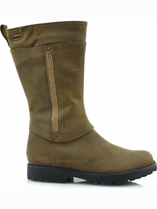 Clarks Kids Boots Khaki