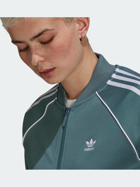Primeblue Superstar Κοντό Γυναικείο Bomber Jacket Πράσινο