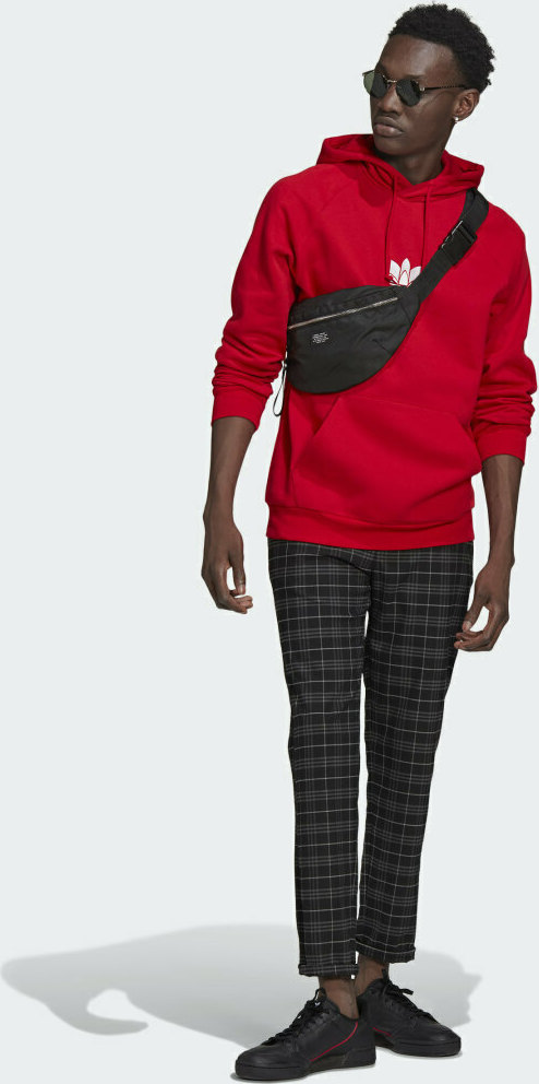 adidas LOUNGEWEAR Adicolor 3D Trefoil Graphic Hoodie - Red | adidas New  Zealand