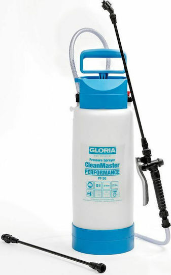 Gloria CleanMaster PF 50 Drucksprüher mit Kapazität 5Es 3bar in Weiß Farbe