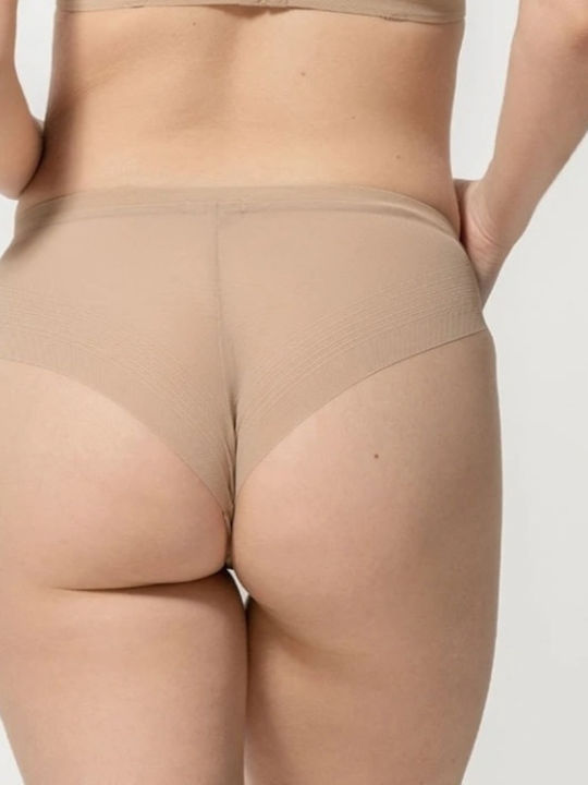 Damen Brasilien Nahtlos Beige
