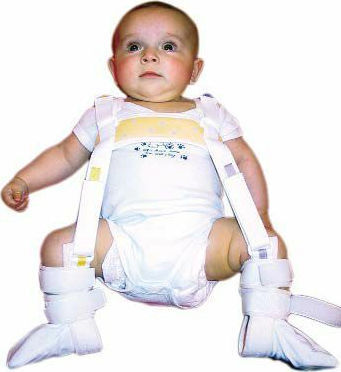 Ortholand 260 Pavlik Harness Tutoriale de întindere Guler Anca în Alb Culoare