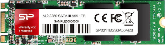 Silicon Power A55 SSD 512GB M.2 Type with SATA III Connection SP512GBSS3A55M28