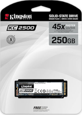 Kingston KC2500 SSD 250GB τύπου M.2 με σύνδεση PCI Express 3.0 SKC2500M8/250G