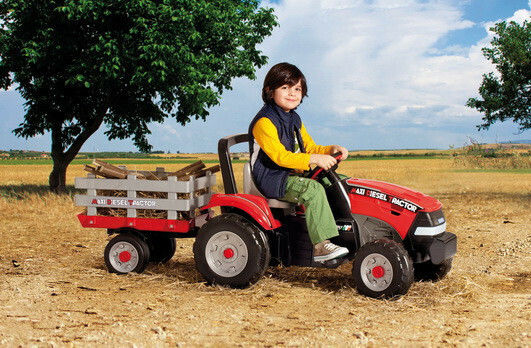 Maxi Diesel Fuß zu Boden mit Kutsche & Pedal Rot
