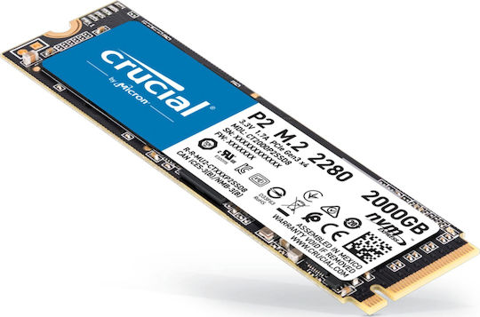 Crucial P2 SSD 2TB M.2 NVMe PCI Express 3.0 CT2000P2SSD8