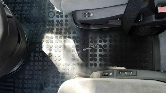 Rezaw Plast Front Mats 2pcs Tray Type for Peugeot 807 2002 Black
