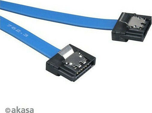 Akasa Proslim 7-Pin SATA III - 7-Pin SATA III 0,5cm Blau Festplattenkabel