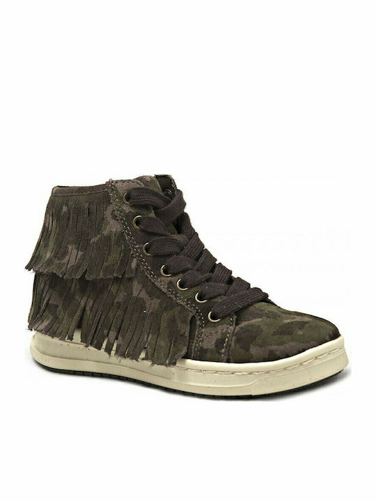 Παιδικά Sneakers High Ανατομικά Χακί