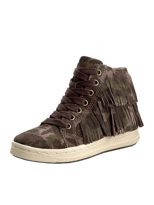 Παιδικά Sneakers High Ανατομικά Χακί