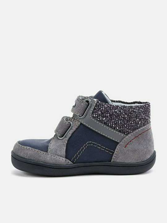 Mayoral Kids Sneakers High with Scratch Navy Blue