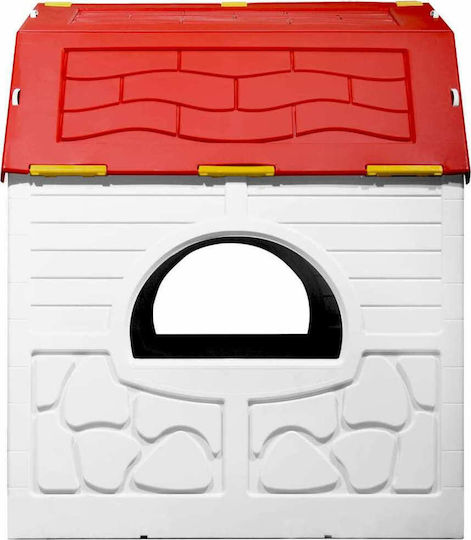 Plastic Kids Playhouse White Foldable 98x91x115cm