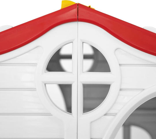 Plastic Kids Playhouse White Foldable 98x91x115cm