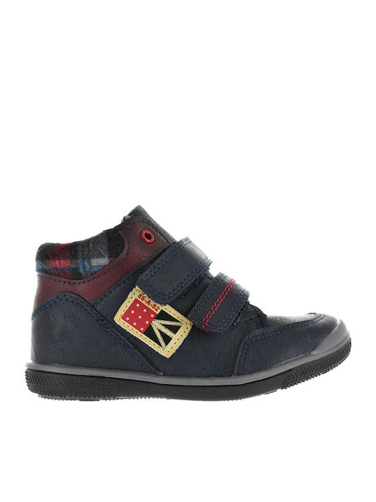 IQ Shoes Deitij Kids Boots with Hoop & Loop Closure Navy Blue