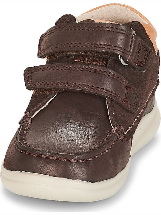 Cloud Tuktu T Kids Sneakers High Anatomic with Scratch Brown