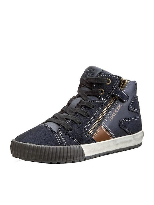 Geox Παιδικά Sneakers High J Mythos A Ανατομικά για Αγόρι Navy Μπλε