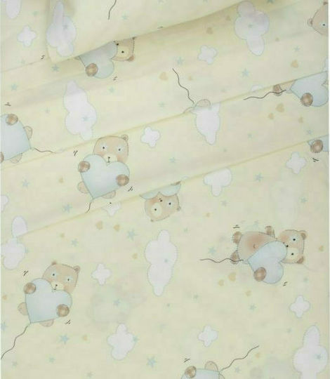 Viopros Baby Duvet Cover Set With Pillowcase Evan Yellow 120x160cm
