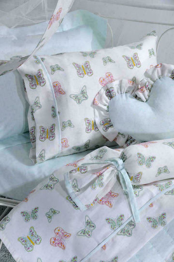 Down Town Home Baby Bettbezug Set mit Kissenbezug Mehrfarbig 105x150cm.
