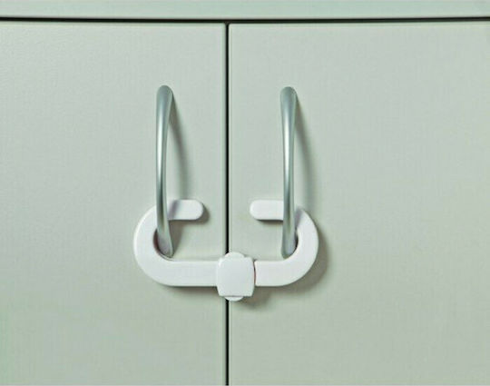 Dreambaby Cabinet & Drawer Lock made of Plastic in White Color 1pcs