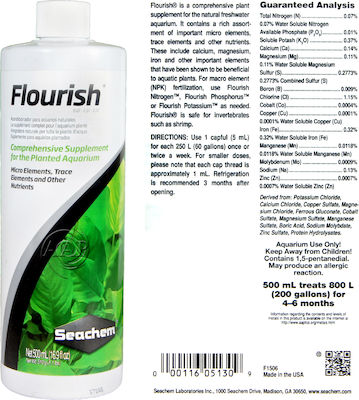 Seachem Flourish Aquarienpflanzendünger 250ml Wachstum 250ml