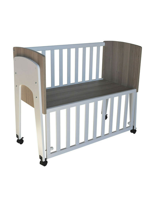 Bebe Stars Baby Cradle Licno Mini Grey with Side Opening