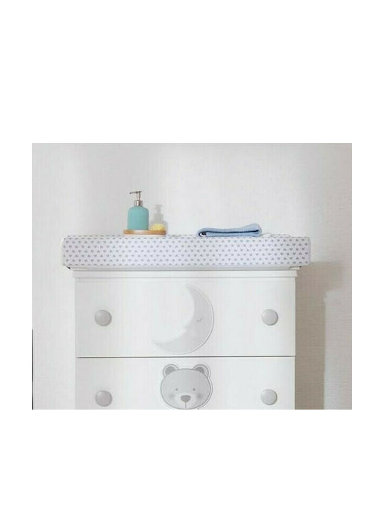Pali Μαλακή Αλλαξιέρα Moon από Πλαστικό Γκρι 48x80cm
