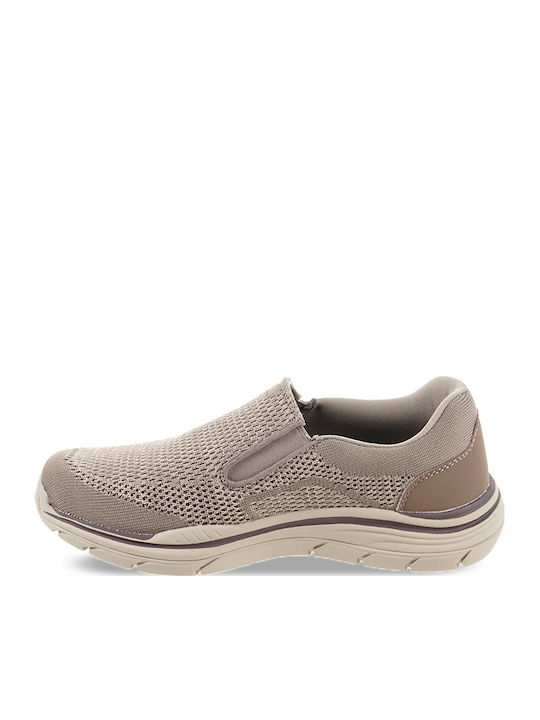 Skechers Expected 2.0 Arago Ανδρικά Casual Παπούτσια Καφέ