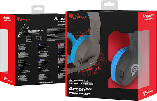 Genesis Argon 200 Over Ear Gaming Headset με σύνδεση 2x3.5mm