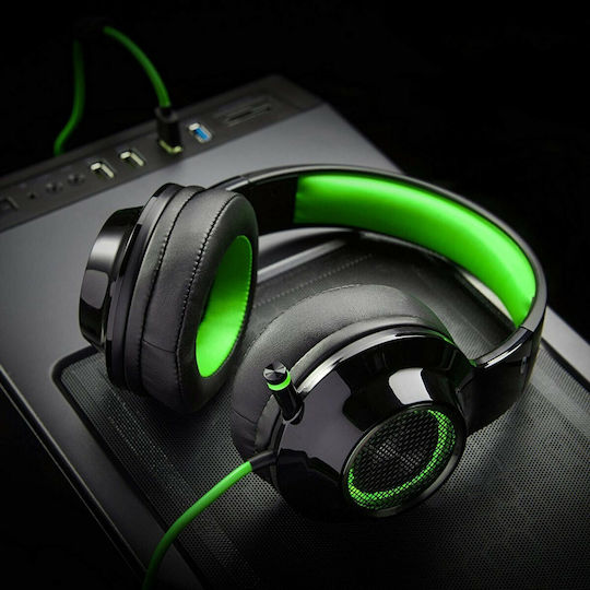 Edifier G4 Over Ear Gaming Headset with Connection USB Black/Green