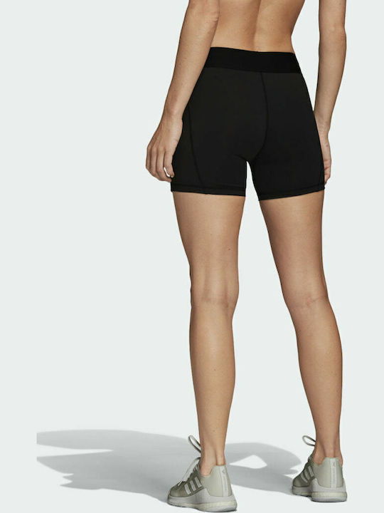 Alphaskin Volleyball 4-Inch Training Women's Firming Black Leggings-Shorts