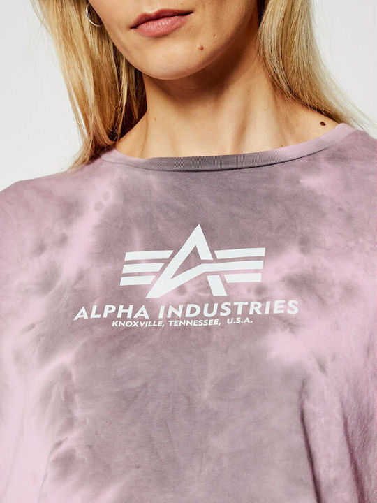 Women's Summer Crop Top Cotton Short Sleeve Pink