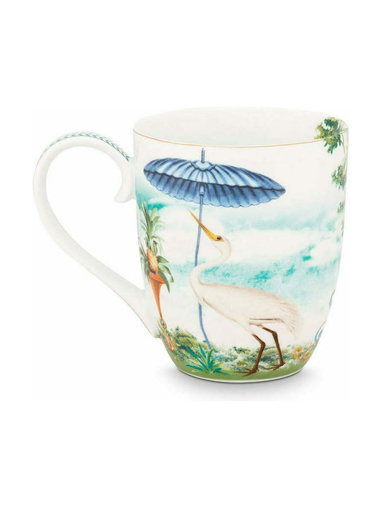 PiP Studio XL Jolie Heron Tasse aus Porzellan Bunt 450ml 1Stück