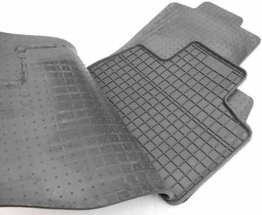 Frogum Σετ Μπροστινά και Πίσω Πατάκια 4τμχ για Peugeot Bipper Fiat Fiorino Citroen Nemo 2008 Μαύρα