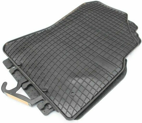 Frogum Set of Front and Rear Mats 4pcs for Peugeot Partner Citroen Berlingo 2008 Black