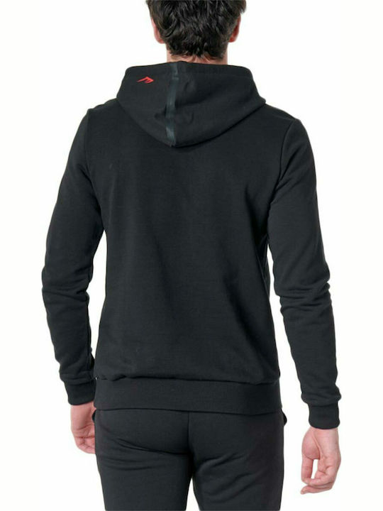 Everlast Herren Sweatshirt mit Kapuze und Taschen Schwarz