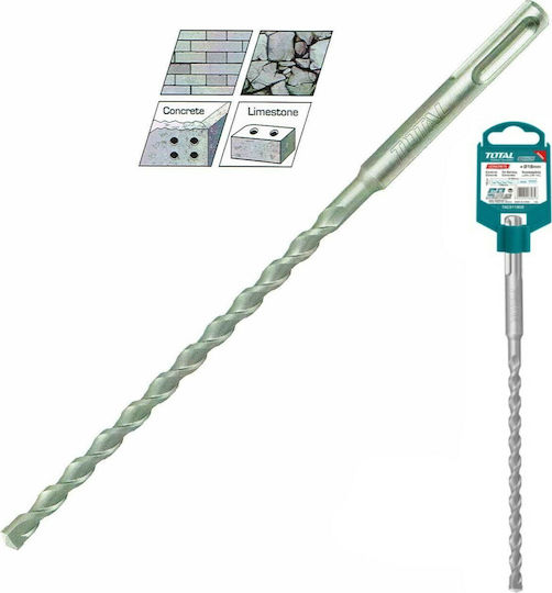 Total Diamond Drill Carbide with SDS Plus Shank for Masonry και Metal 18x600mm