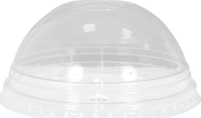 Lariplast Καπάκια Ποτηριού μιας Χρήσης Kuppel-Deckel in Transparent Farbe (100Stück)