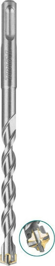 Total S4L Four-Cut Diamond Drill Carbide with SDS Plus Shank for Masonry και Metal 12x260mm