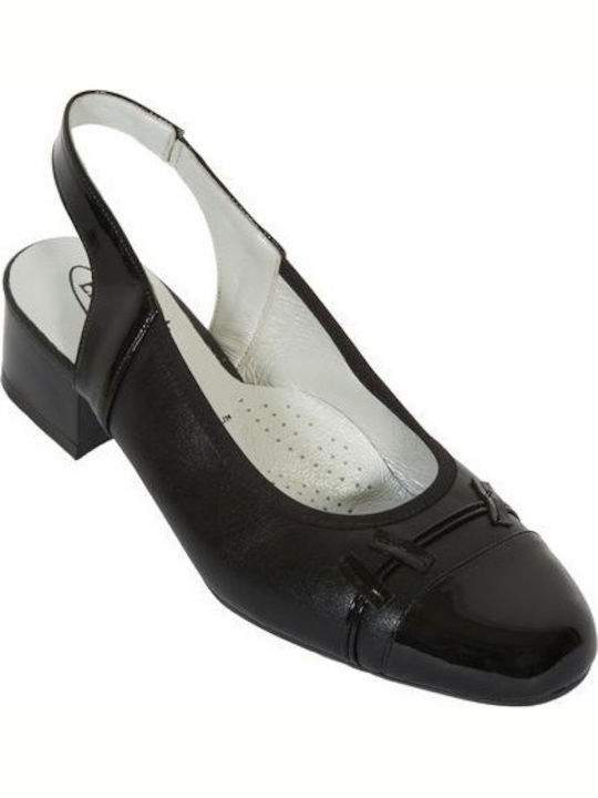 Leder Damen Sandalen Anatomisch Schwarz