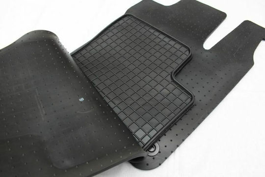 Petex Set of Front and Rear Mats 4pcs for Smart ForFour 2014 Black