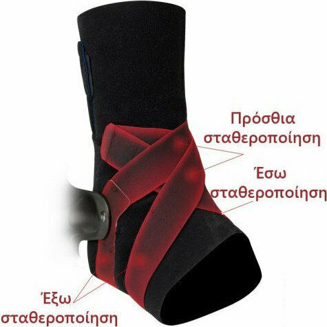 Zamst A2-DX Ankle Brace Left Side in Black Colour