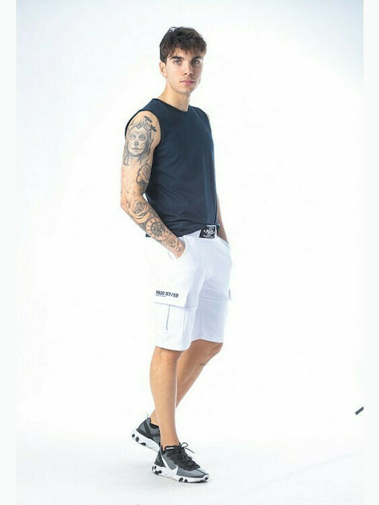 Paco & Co Herrenshorts Cargo Weiß